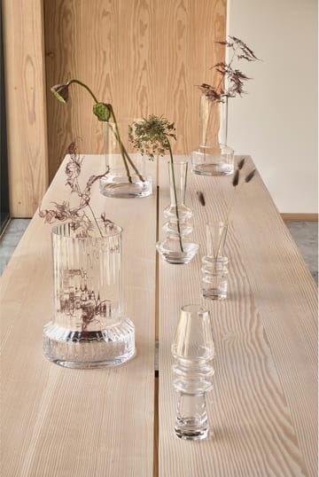 Vase en verre Hvils Ø21 cm - Clear - Villa Collection