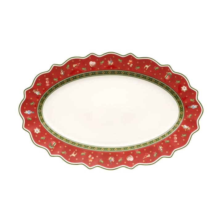 Plat de service ovale Toy's Delight 31x50 cm - Blanc-rouge - Villeroy & Boch