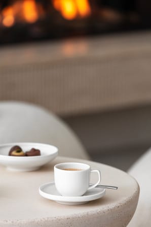 Tasse à expresso Afina 5 cl avec soucoupe - White - Villeroy & Boch