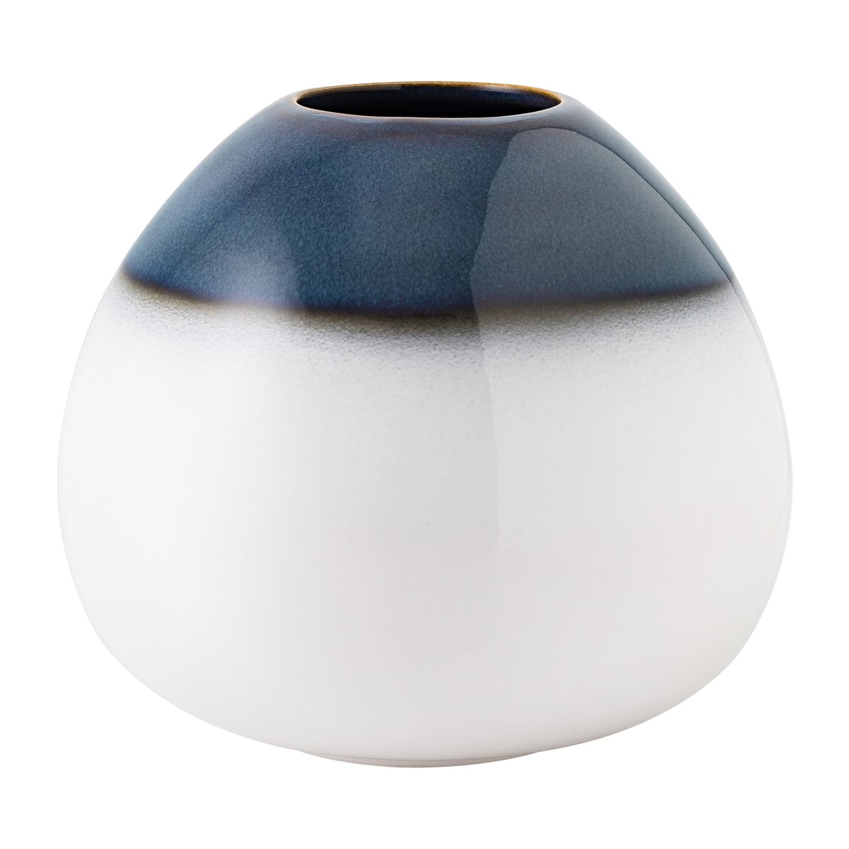 Villeroy & Boch Vase Lave Home egg-shaped 13 cm Bleu-blanc