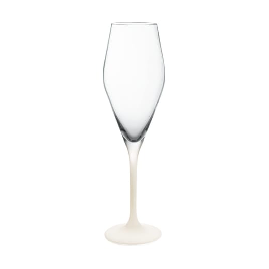 Verre à champagne Manufacture Rock 26 cl, lot de 4, Transparent-blanc Villeroy & Boch