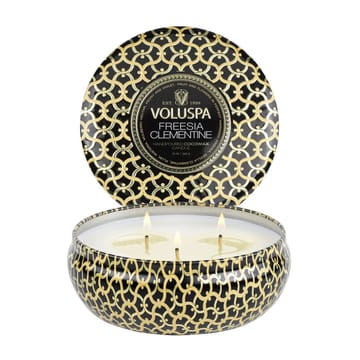 Bougie parfumée Maison Noir 3-wick Tin 40 heures - Freesia Clementine - Voluspa