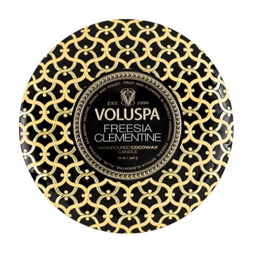 Bougie parfumée Maison Noir 3-wick Tin 40 heures - Freesia Clementine - Voluspa