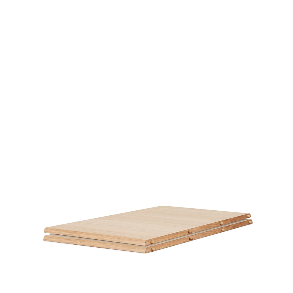 Warm Nordic Extension de table Evermore chêne huilé blanc, l 160, 2 unités