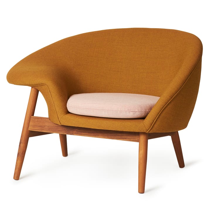 Fauteuil Fried Egg, Dark ochre-pale rose Warm Nordic