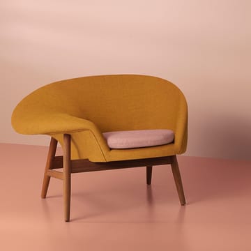 Fauteuil Fried Egg - Dark ochre-pale rose - Warm Nordic