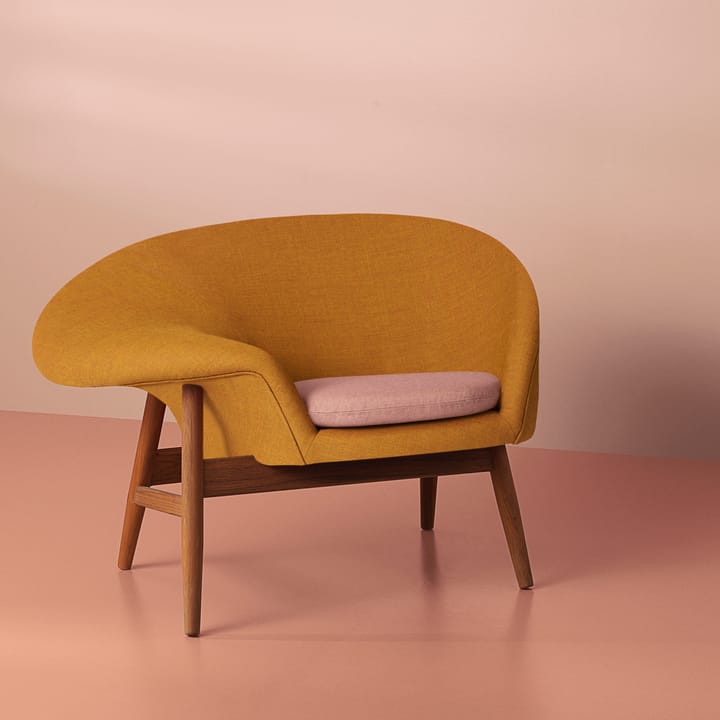 Fauteuil Fried Egg, Dark ochre-pale rose Warm Nordic