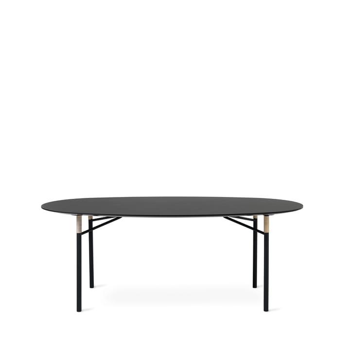 Table à manger Affinity 108x200 cm, black, ellipse Warm Nordic