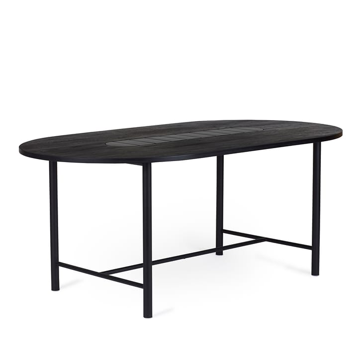 Table Be My Guest 180 cm, Chêne huilé noir-noir Warm Nordic