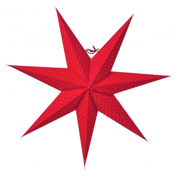 Étoile de Noël Aino slim rouge, 60 cm Watt & Veke