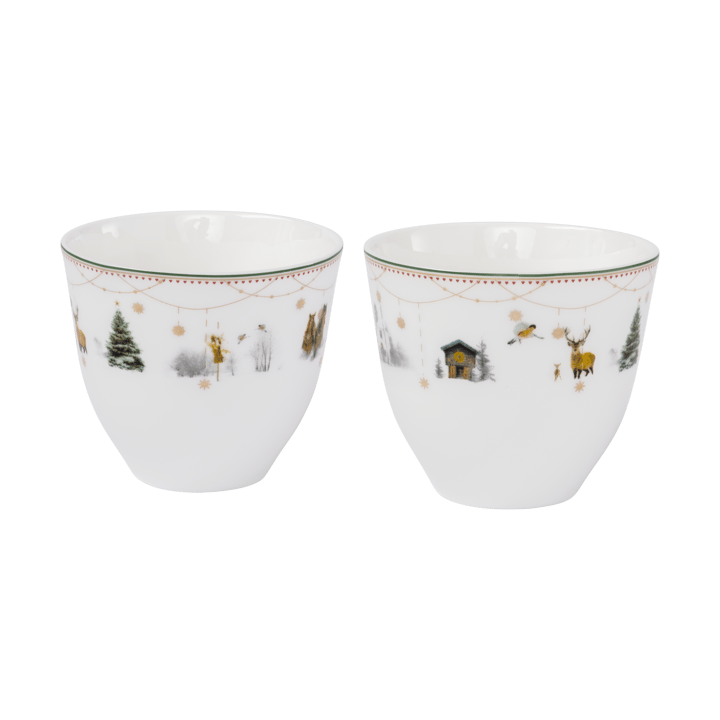 Tasse Julemorgen Story 20 cl, pack de 2 - Blanc - Wik & Walsøe