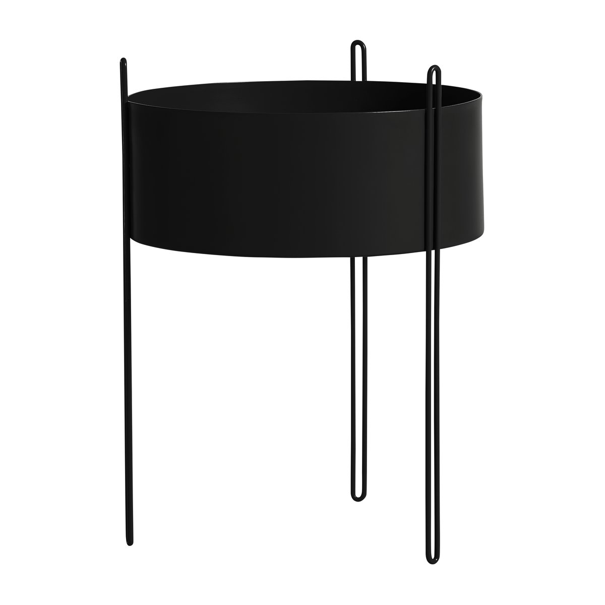 Woud Cache-pot Pidestall large Ø40 cm Noir