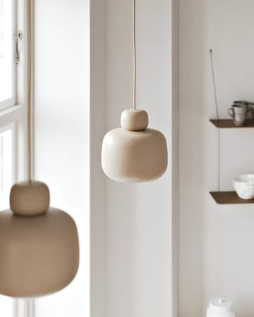 Lampe à suspension Stone large - Beige - Woud