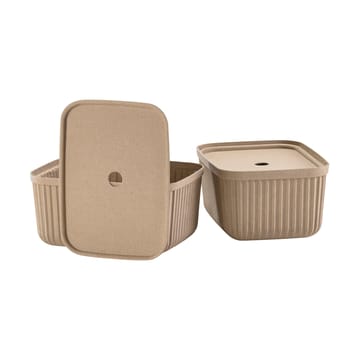 Boîte de rangement Pulp 23x32 cm, lot de 2 - Natural Brown - Zone Denmark