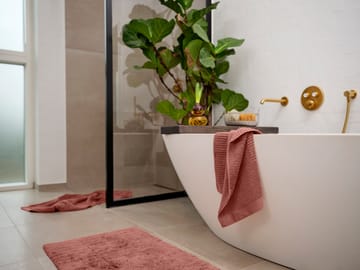 Tapis de salle de bain Tiles - Rouge pêche - Zone Denmark